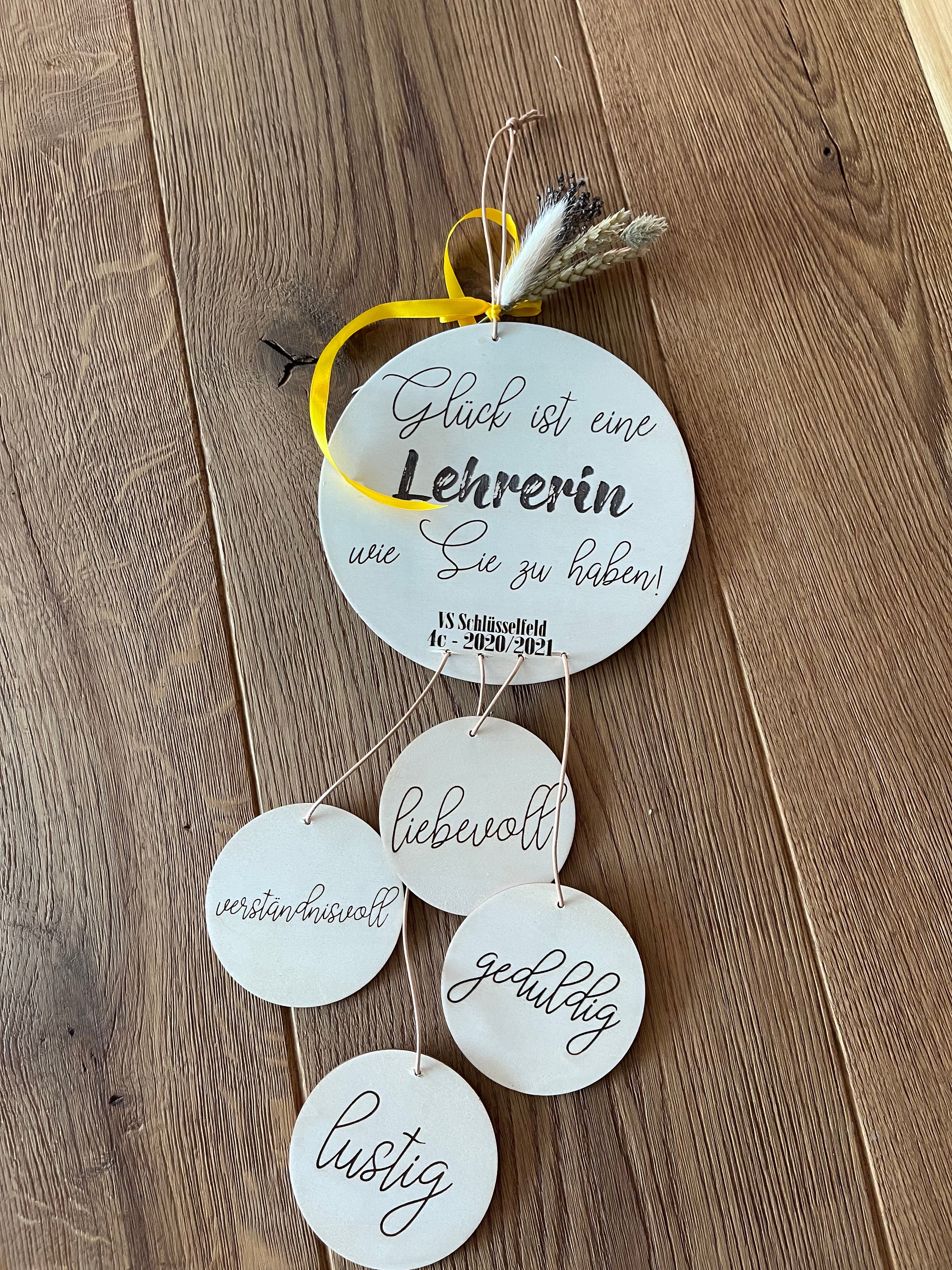 Geschenkschild Lehrerin